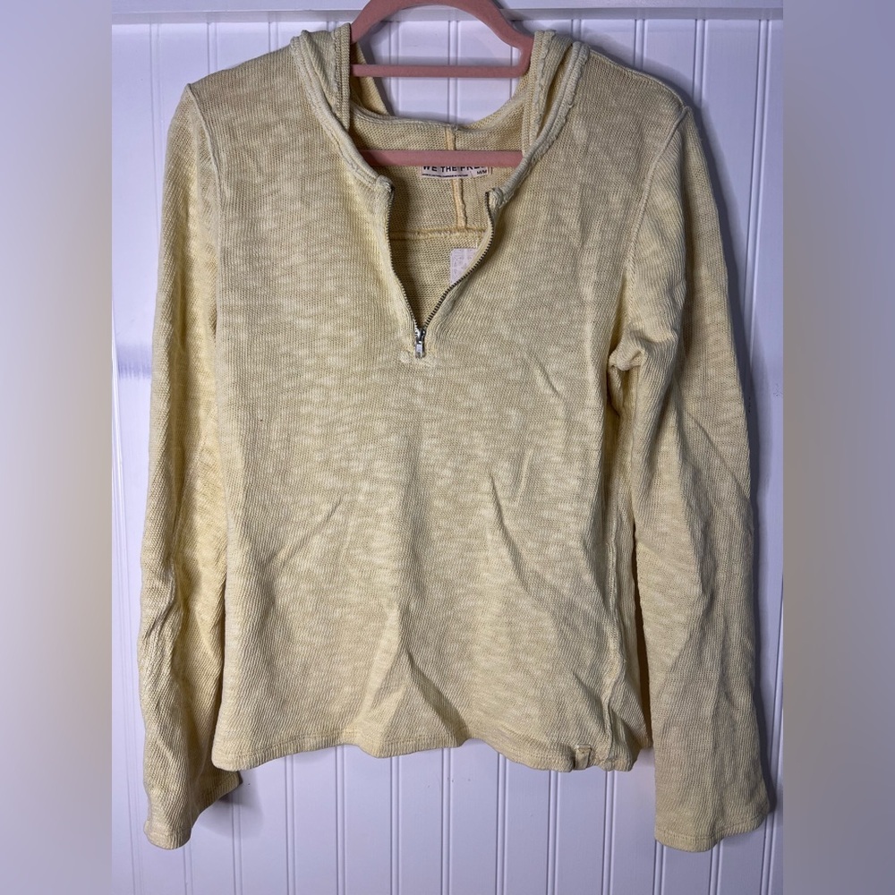 We The Free Speed Drive Hooded Long Sleeve NWT Size M in Mellow Yellow - Picture 4 of 7